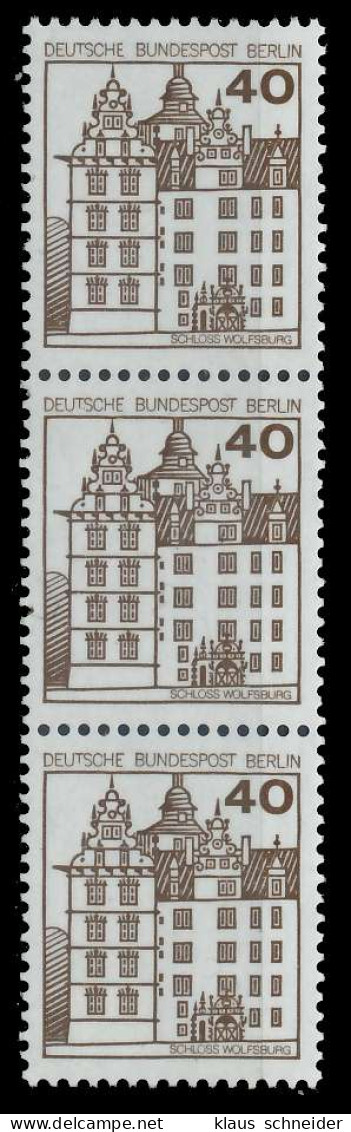 BERLIN DS BURGEN U. SCHLÖSSER Nr 614R Postfrisch 3ER ST X90133A - Unused Stamps