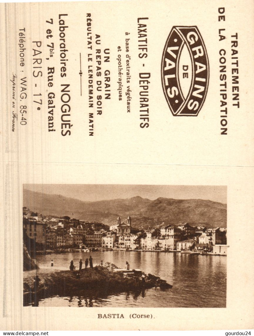 Pub Grains De VALS - Bastia (Corse) - 1941 - Kleinformat : 1941-60