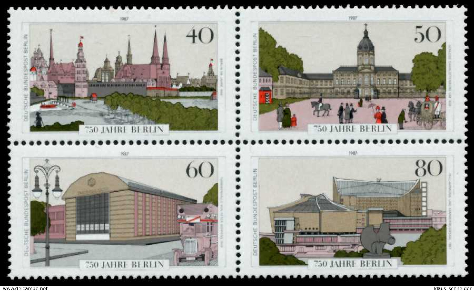 BERLIN ZUSAMMENDRUCK Nr V772-775 Postfrisch VIERERBLOCK S95AB46 - Zusammendrucke