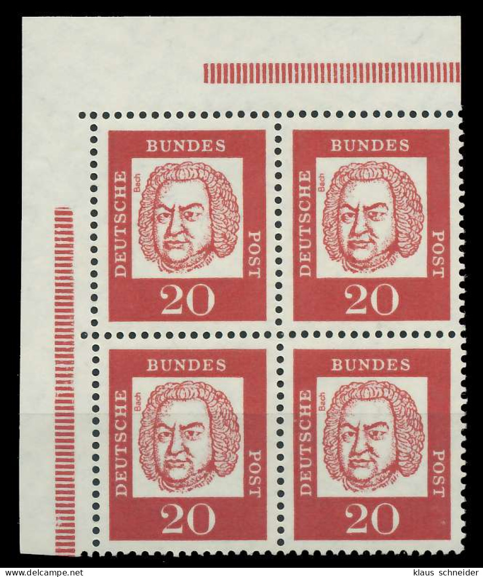 BRD DS BED. DEUTSCHE Nr 352x Postfrisch VIERERBLOCK ECK X906886 - Unused Stamps