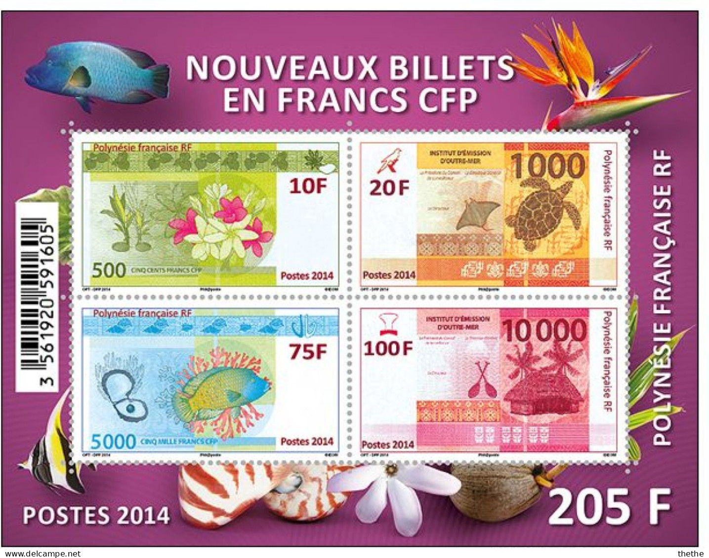POLYNESIE FRANCAISE -  Nouveaux Billets En Francs CFP - Unused Stamps