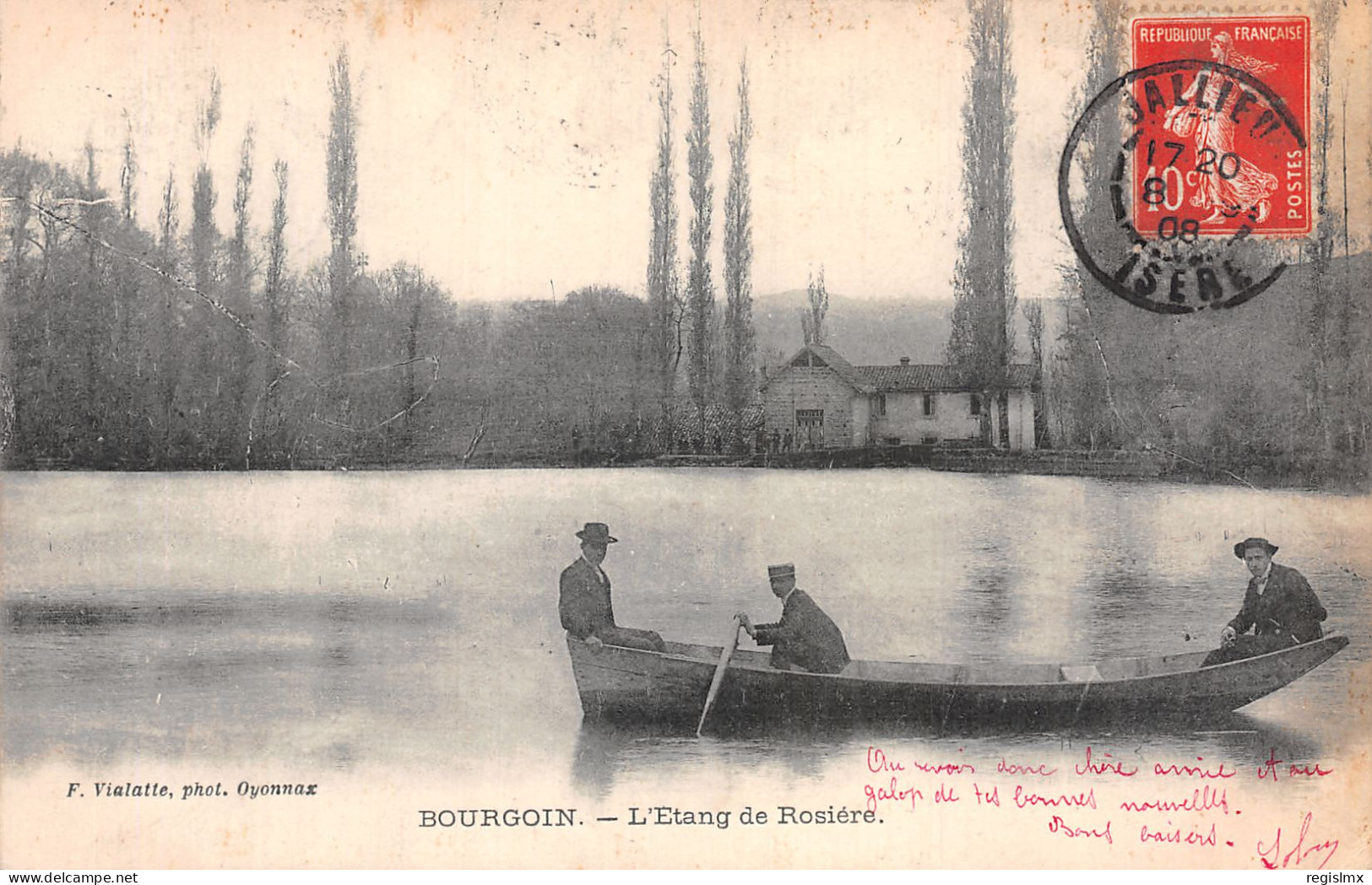 38-BOURGOIN ETANG DE ROSIERE-N°2125-B/0181 - Bourgoin
