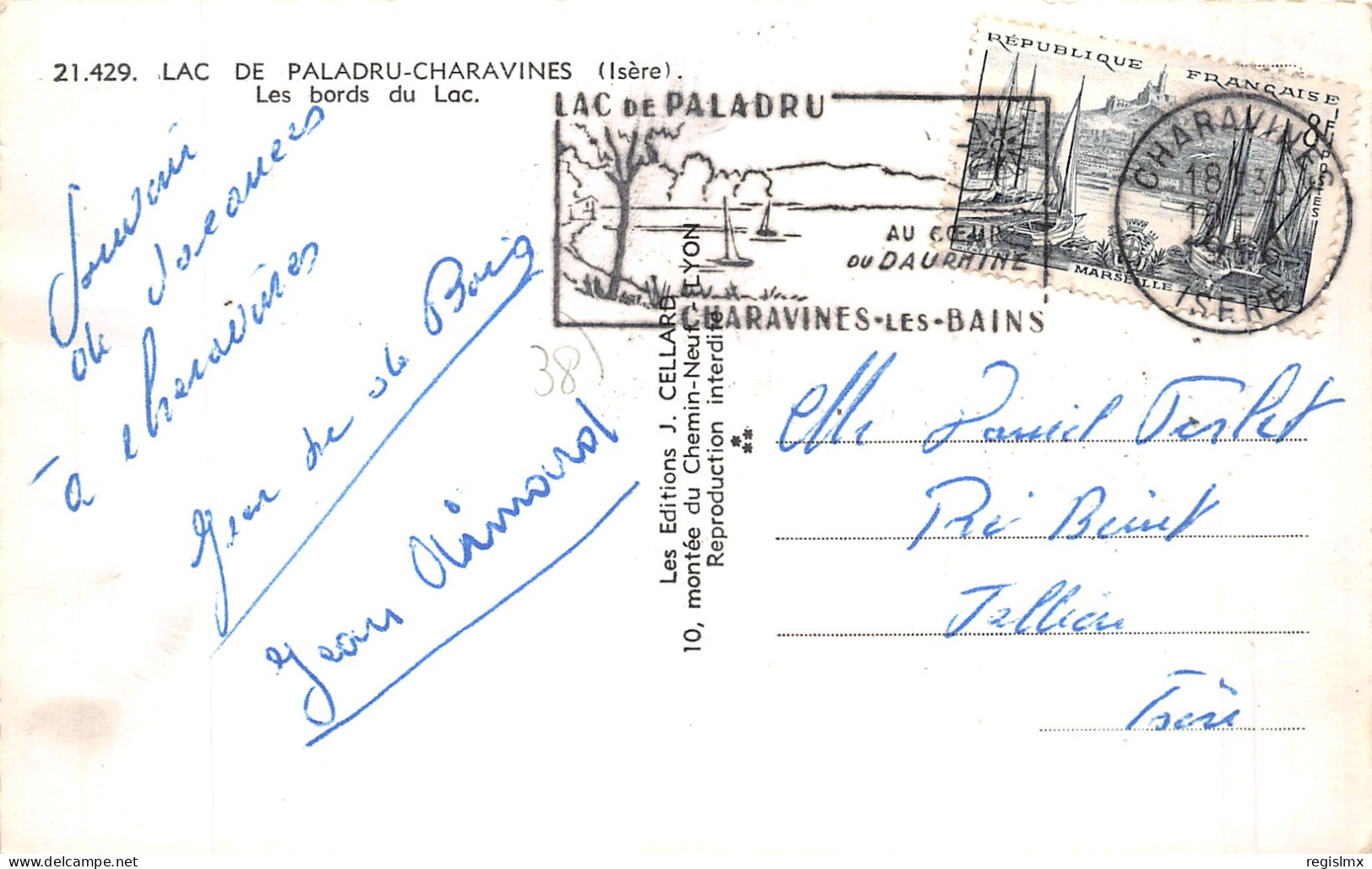 38-PALADRU CHARAVINES-N°2125-B/0017 - Paladru