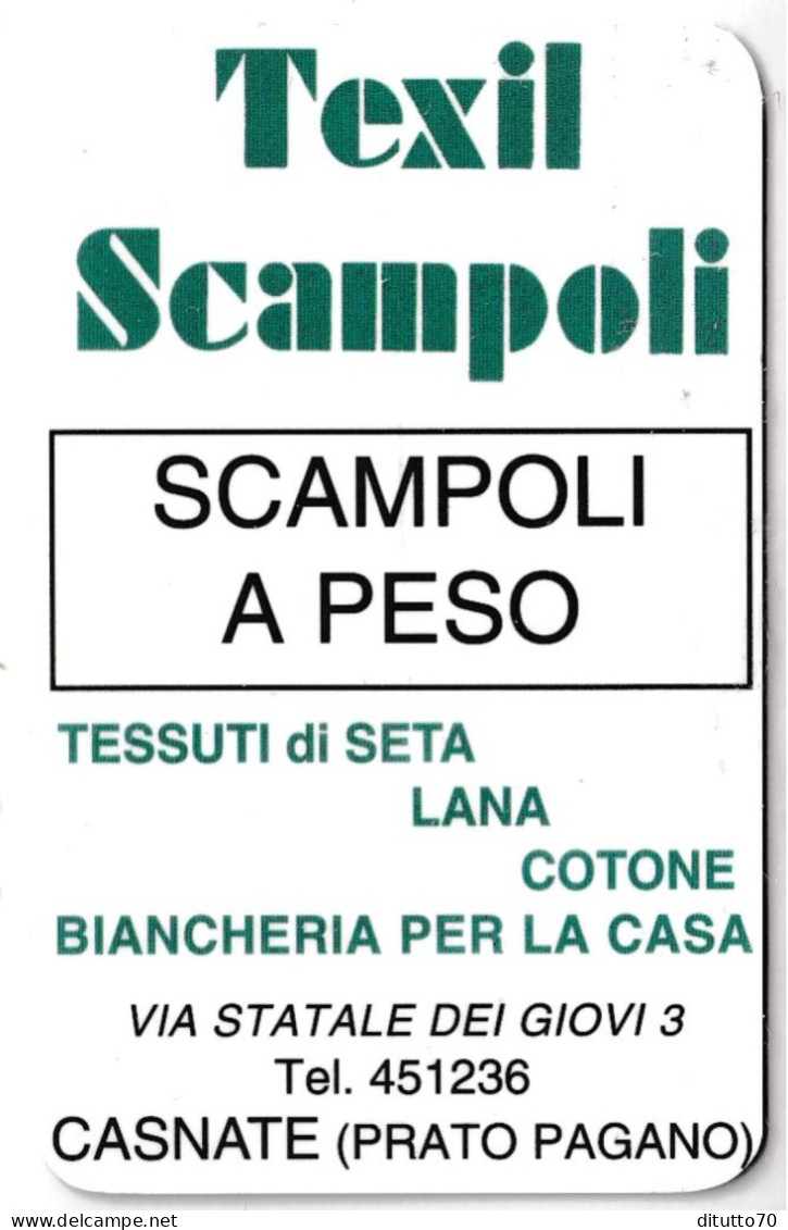 Calendarietto - Texil Scmpoli - Casnate - Prato Pagano- Anno 1997 - Tamaño Pequeño : 1991-00