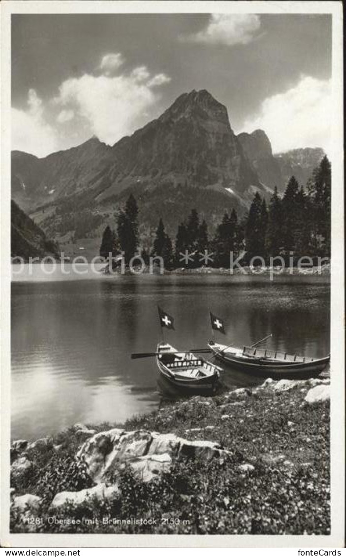 11776873 Obersee GL Bootspartie Bruennelistock Kloental - Andere & Zonder Classificatie