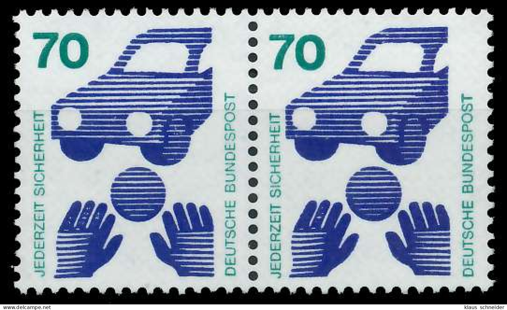 BRD DS UNFALLVERHÜTUNG Nr 773A Postfrisch WAAGR PAAR X906AE2 - Unused Stamps