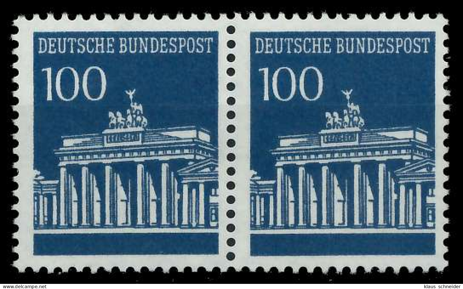 BRD DS BRANDENBURGER TOR Nr 510v Postfrisch WAAGR PAAR X906B32 - Unused Stamps