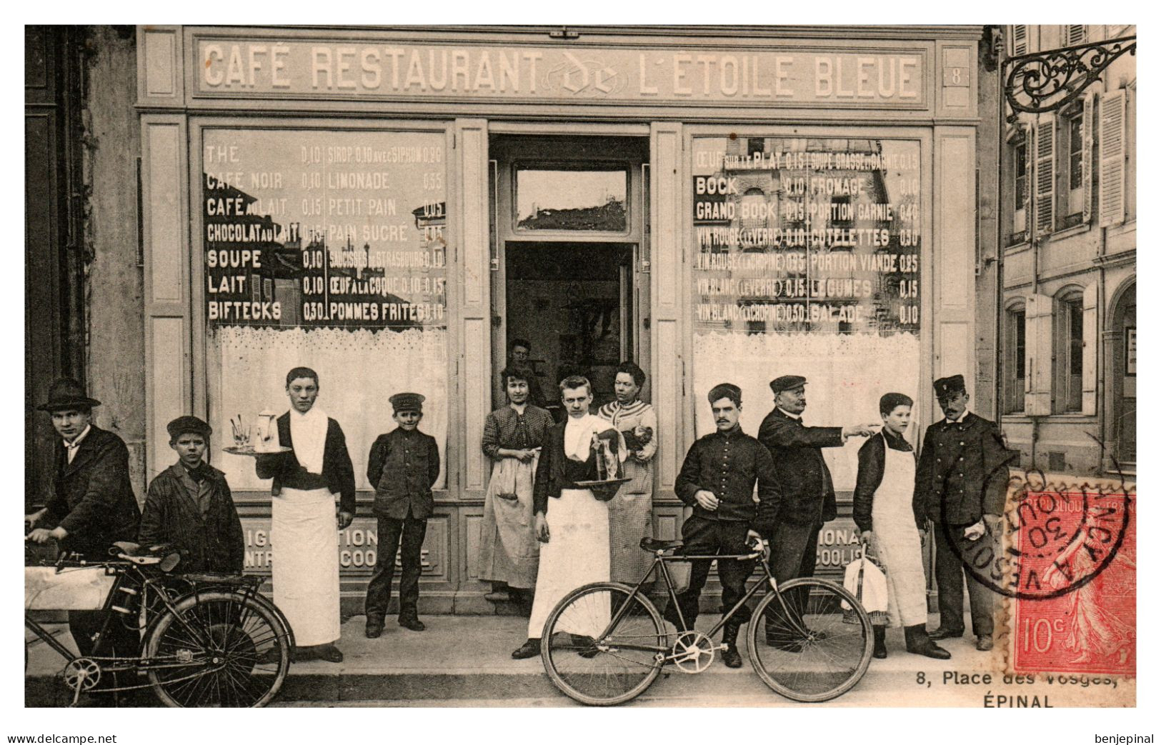Epinal - Café Restaurant De L'Etoile Bleue - 8, Place Des Vosges - Epinal