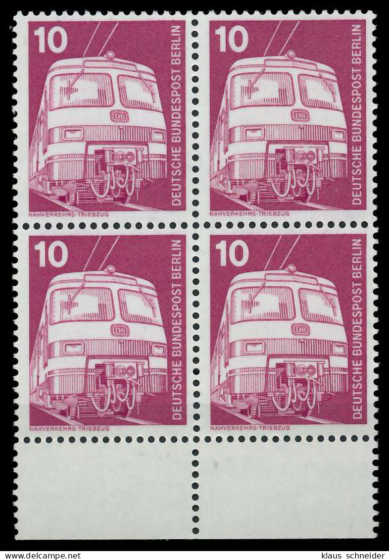 BERLIN DS INDUSTRIE U. TECHNIK Nr 495 Postfrisch VIERER X90EF36 - Unused Stamps