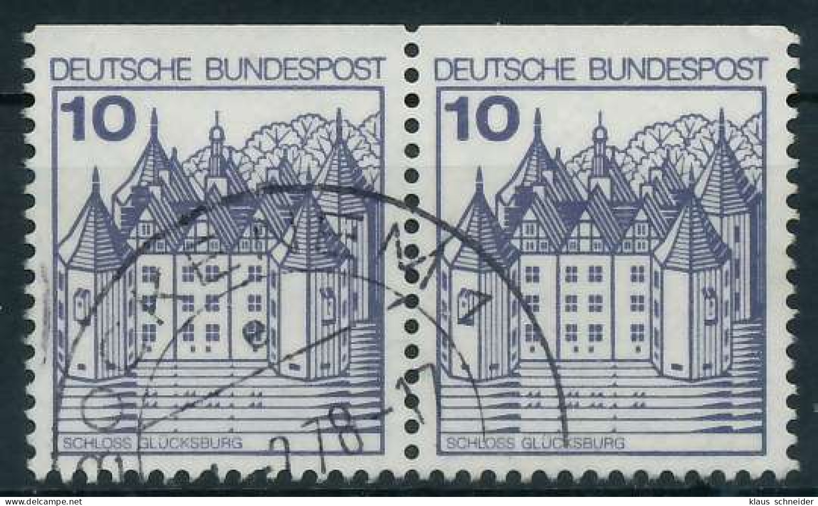 BRD DS BURGEN U. SCHLÖSSER Nr 913C Gestempelt WAAGR PAAR X914CBE - Used Stamps