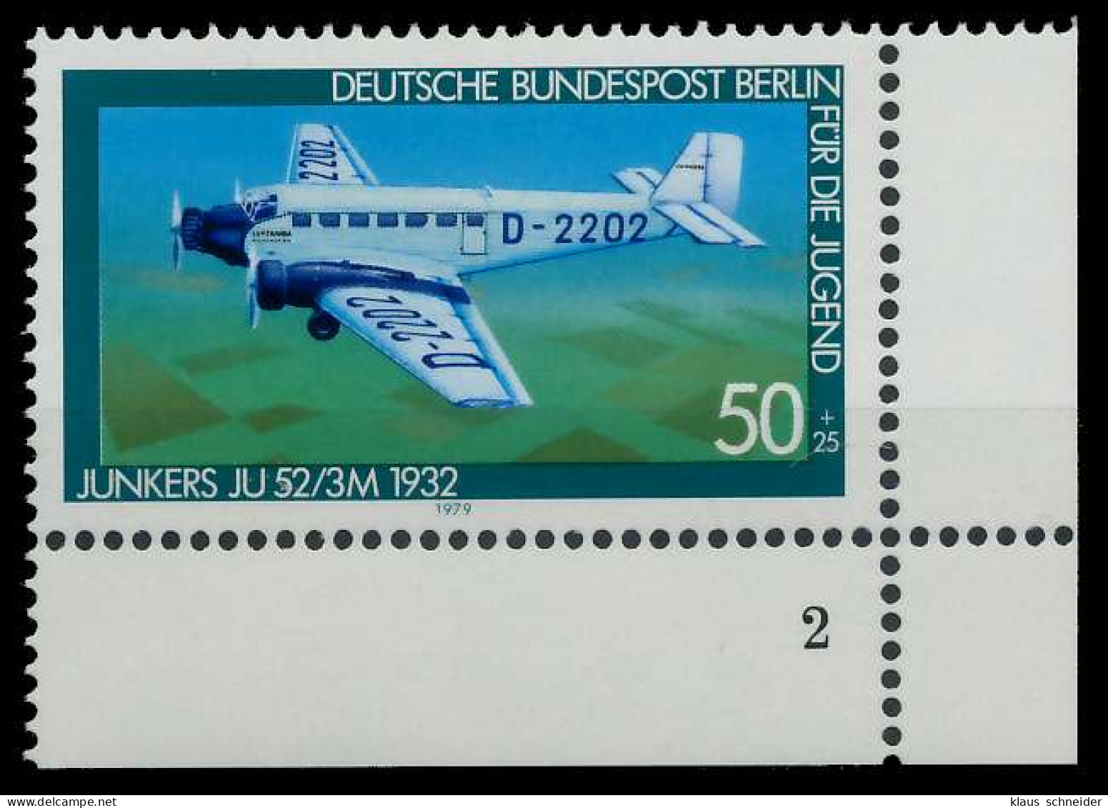 BERLIN 1979 Nr 593 Postfrisch FORMNUMMER 2 X914CE6 - Ungebraucht