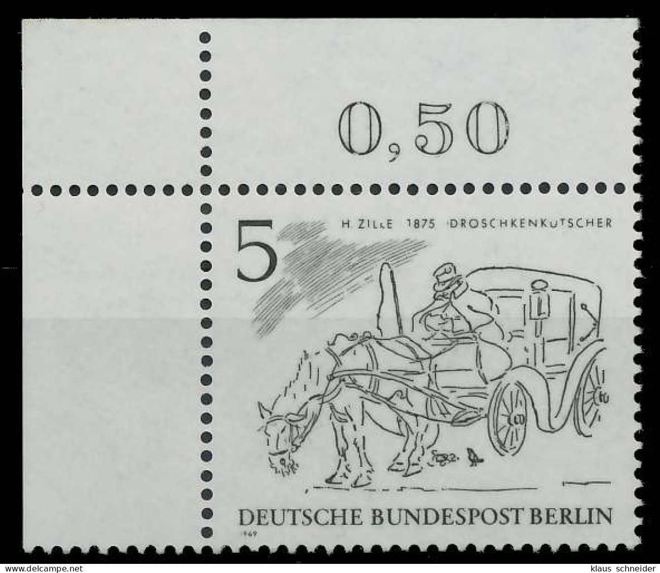 BERLIN 1969 Nr 330 Postfrisch ECKE-OLI X914CEA - Nuevos