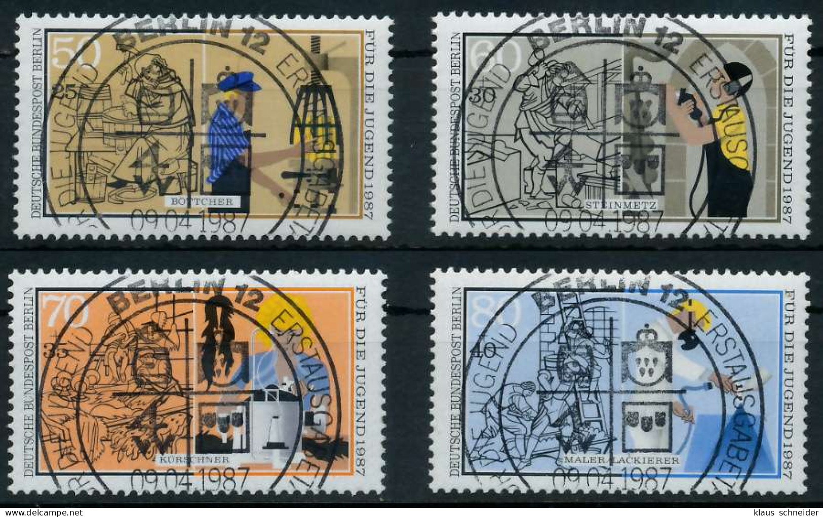 BERLIN 1987 Nr 780-783 ESST Zentrisch Gestempelt X9152AE - Used Stamps