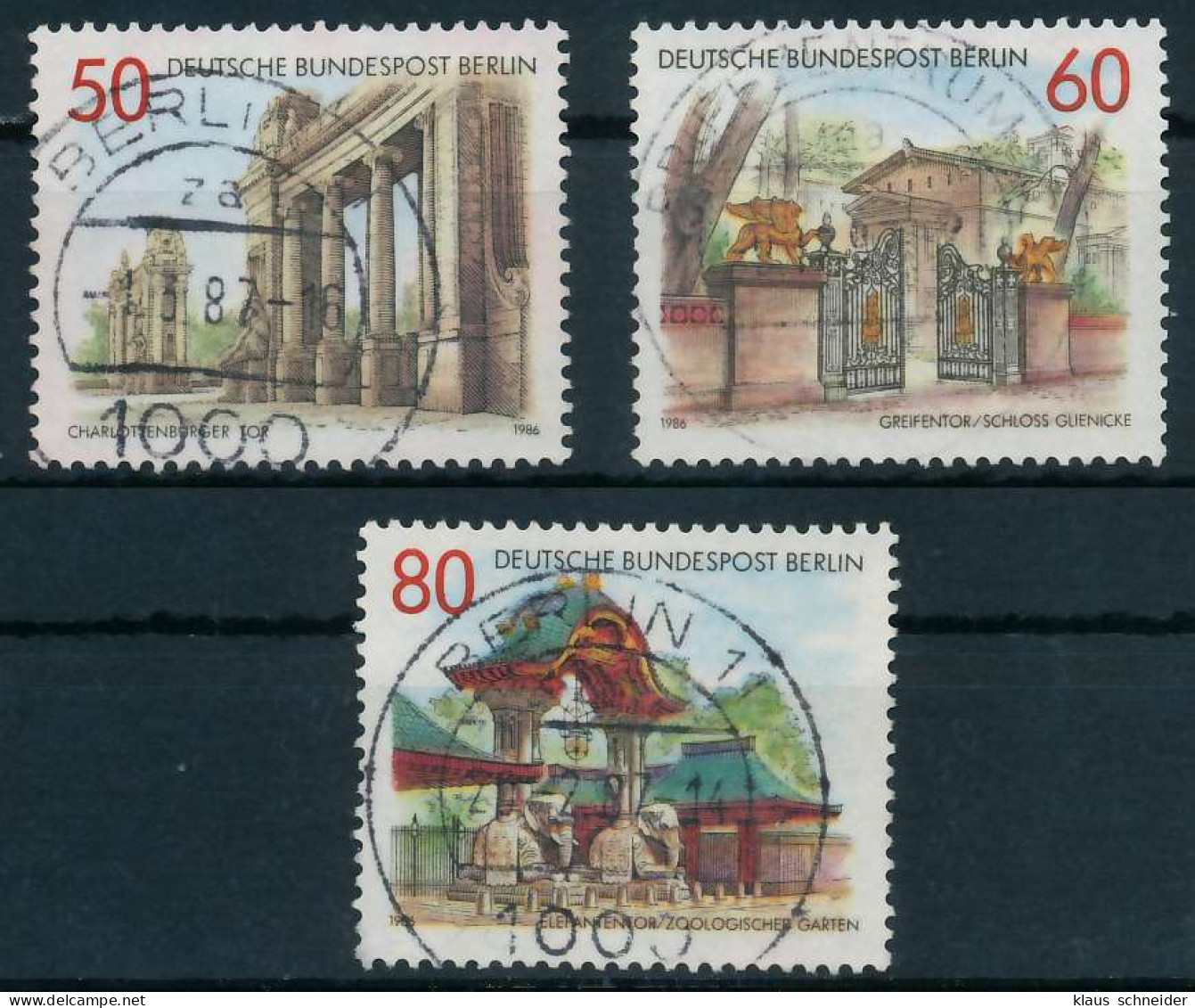 BERLIN 1986 Nr 761-763 Gestempelt X915312 - Used Stamps