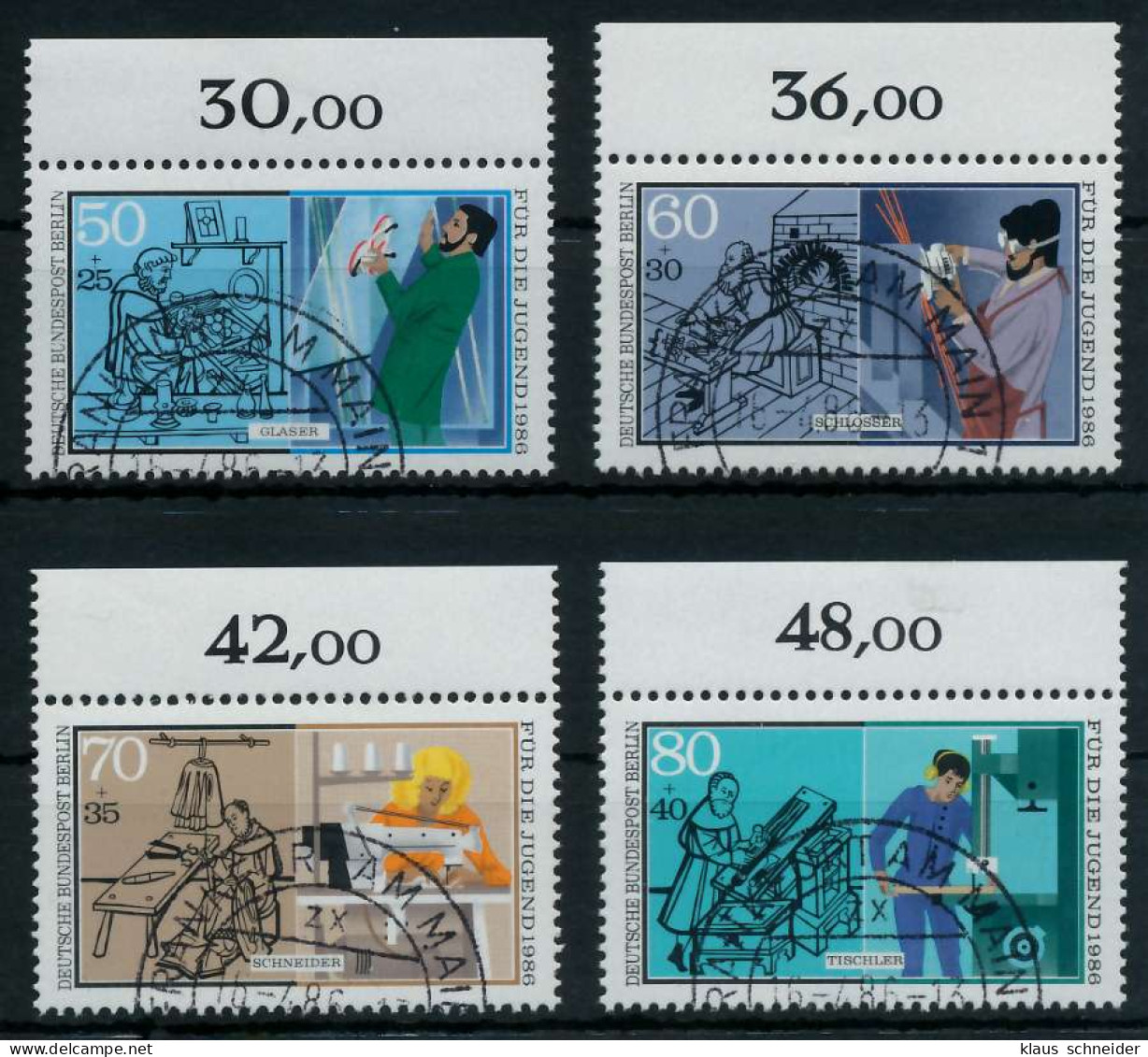 BERLIN 1986 Nr 754-757 Gestempelt ORA X91535A - Used Stamps