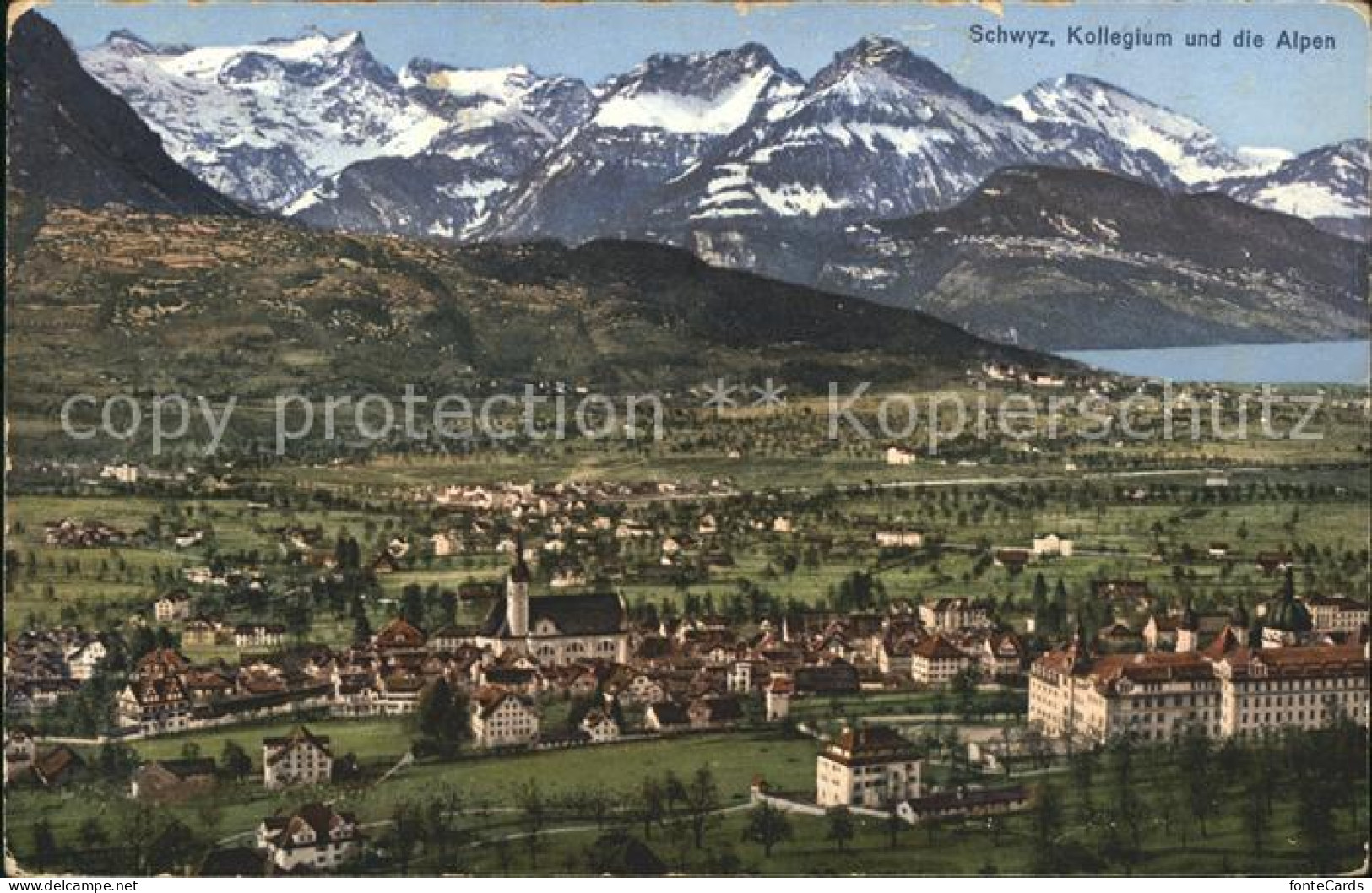 11776588 Schwyz Kollegium Mit Alpenpanorama Schwyz - Sonstige & Ohne Zuordnung