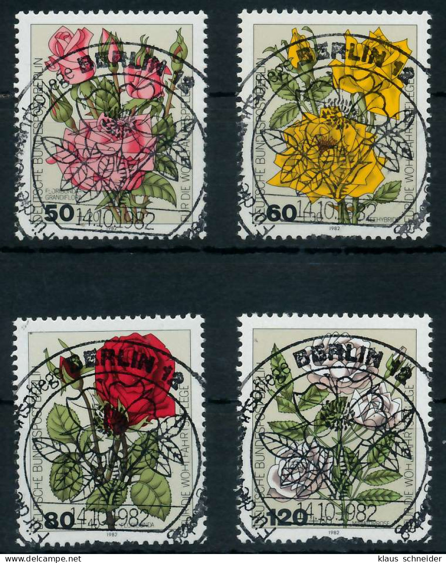 BERLIN 1982 Nr 680-683 ESST Zentrisch Gestempelt X91D3E2 - Used Stamps
