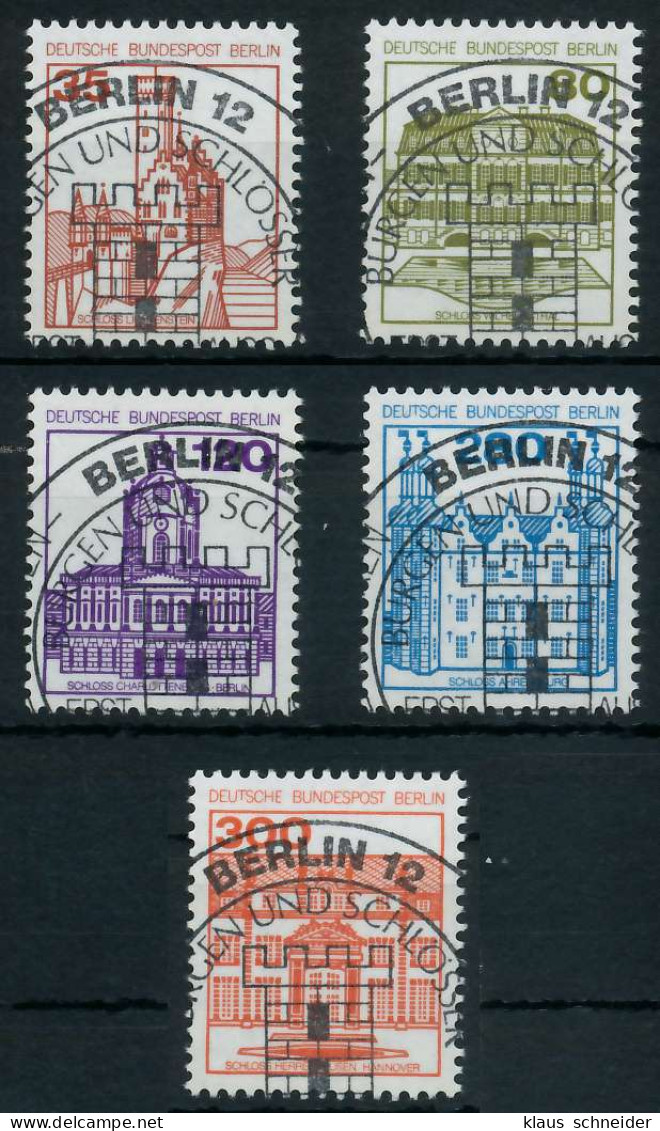BERLIN DS BURGEN U. SCHLÖSSER Nr 673-677 ESST Z X91D406 - Used Stamps