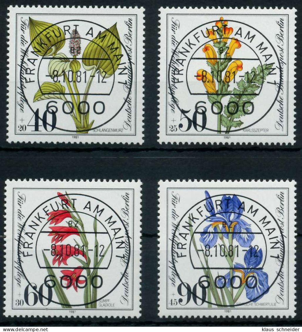 BERLIN 1981 Nr 650-653 Zentrisch Gestempelt X91D47A - Used Stamps