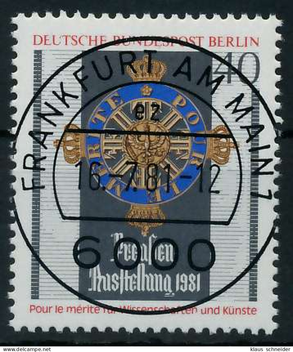 BERLIN 1981 Nr 648 Zentrisch Gestempelt X91D4CA - Gebraucht