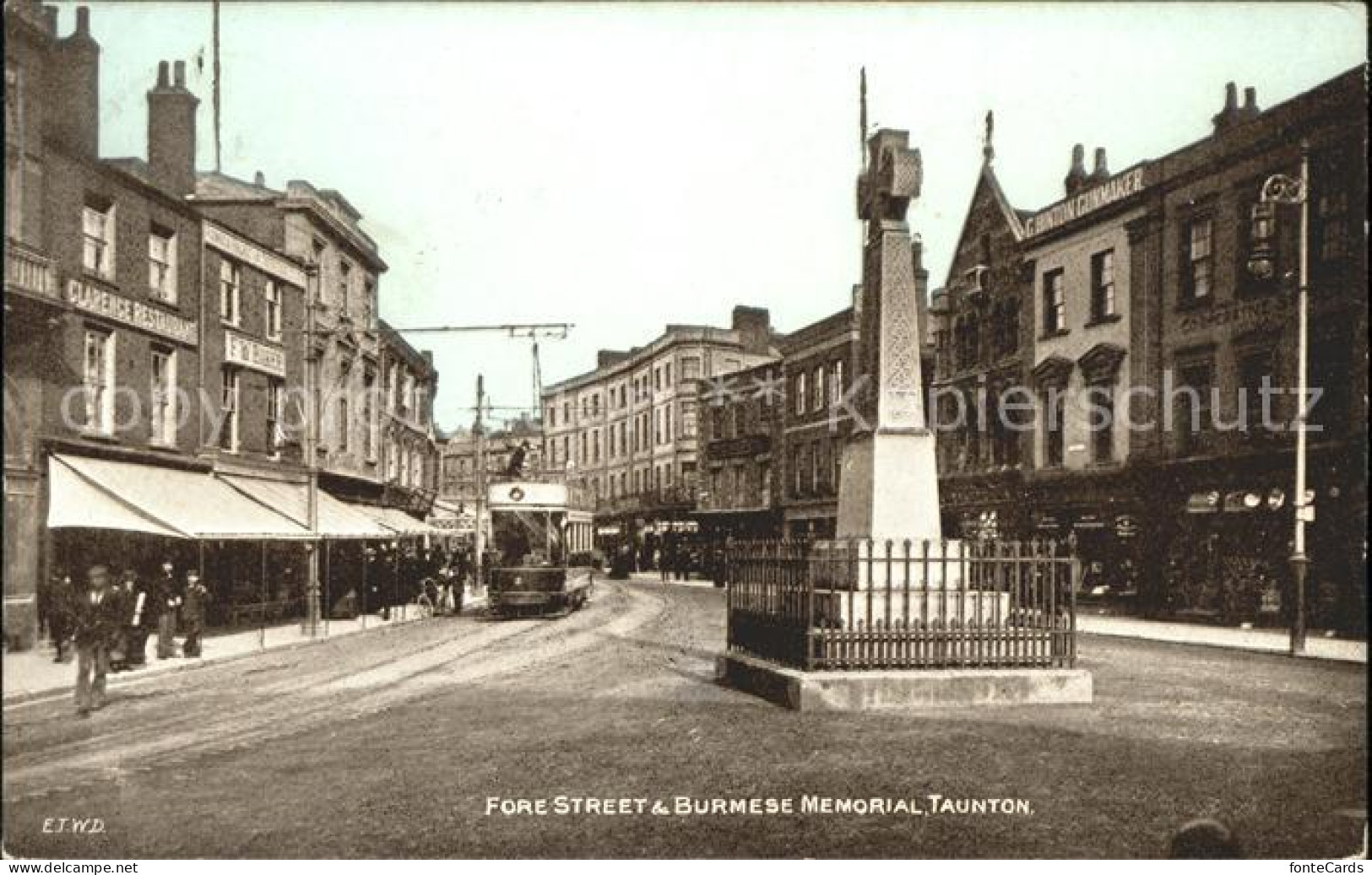 11775037 Taunton Deane Fore Street And Burmese Memorial Tram  - Other & Unclassified