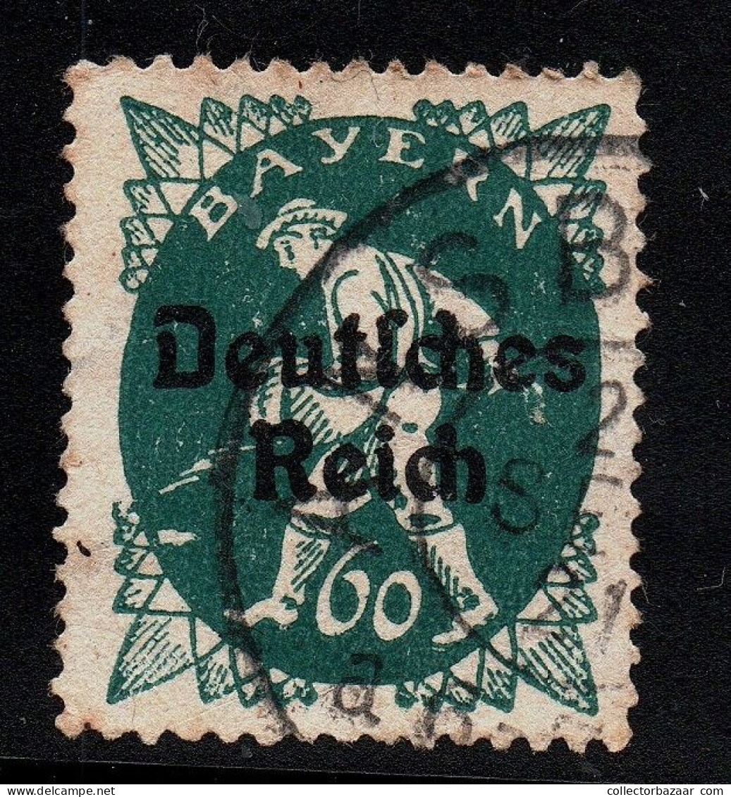 Bayern #126 Plattenfehler Plate Flaw Germany State Deffective Overprint Variety Error - Mint
