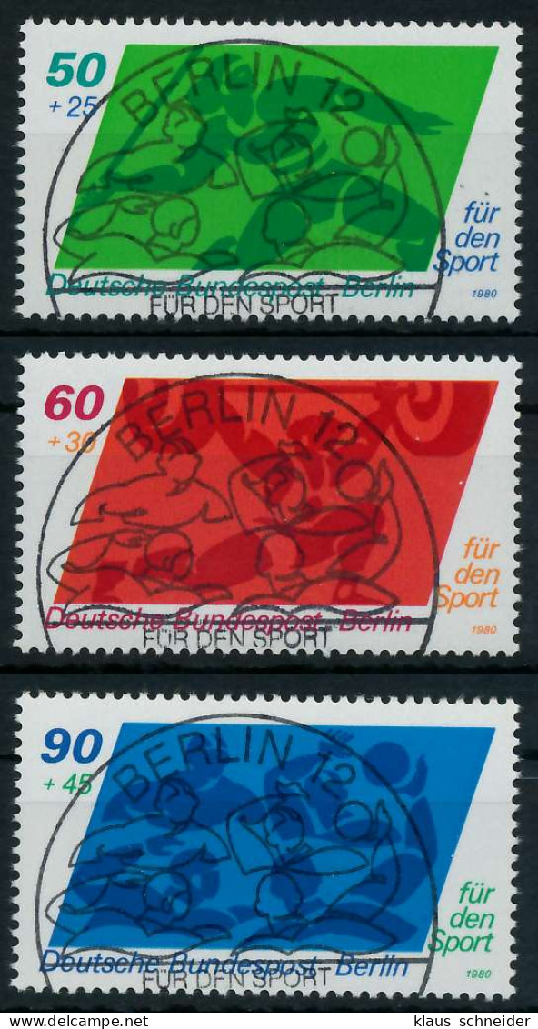 BERLIN 1980 Nr 621-623 ESST Zentrisch Gestempelt X91D53A - Oblitérés