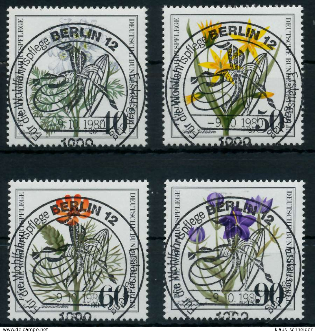 BERLIN 1980 Nr 629-632 ESST Zentrisch Gestempelt X91D546 - Used Stamps