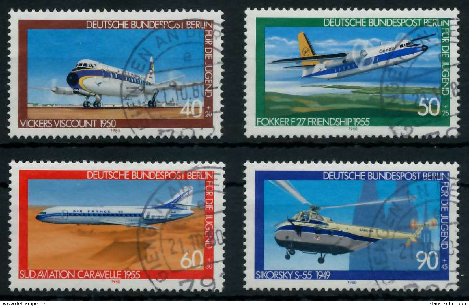BERLIN 1980 Nr 617-620 Gestempelt X91D556 - Used Stamps