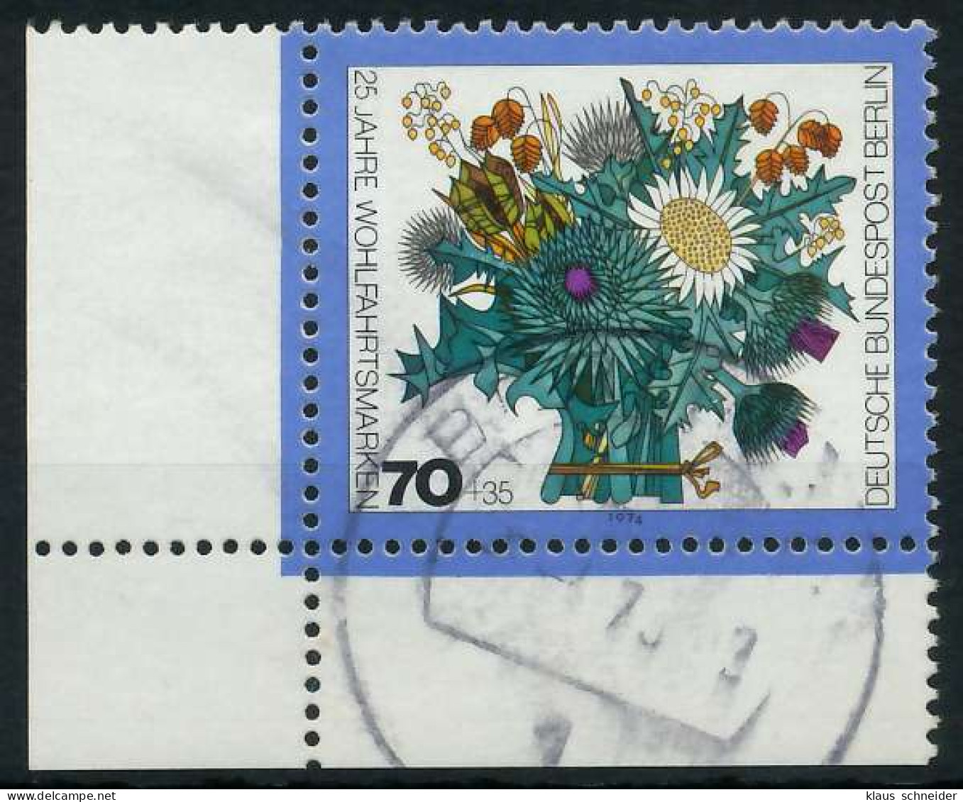 BERLIN 1974 Nr 476 Zentrisch Gestempelt ECKE-ULI X91D722 - Used Stamps