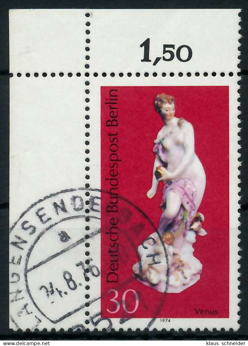 BERLIN 1974 Nr 478 Zentrisch Gestempelt ECKE-OLI X91D73A - Used Stamps