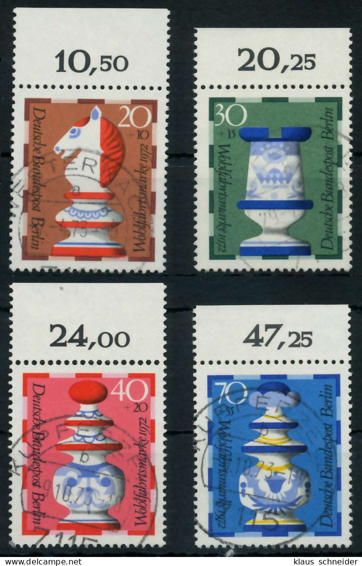 BERLIN 1972 Nr 435-438 Zentrisch Gestempelt ORA X91D89A - Used Stamps