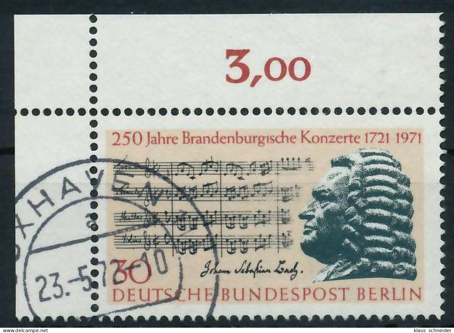BERLIN 1971 Nr 392 Gestempelt ECKE-OLI X91D8D2 - Oblitérés