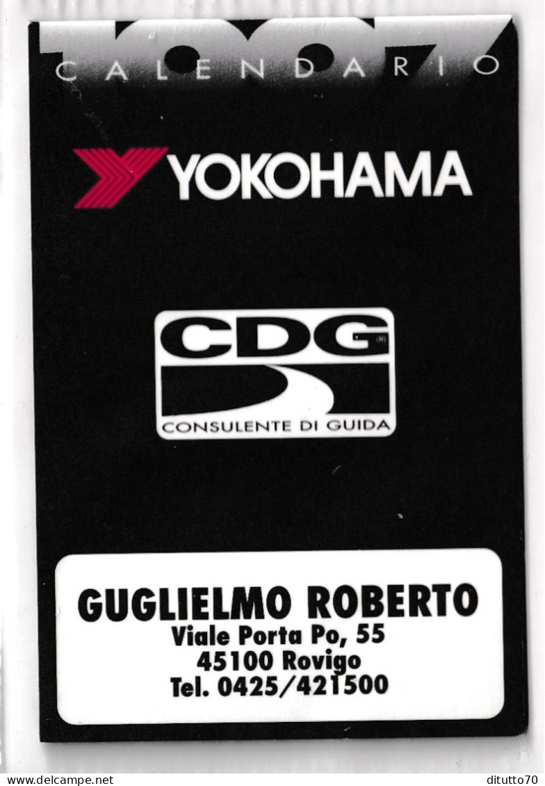 Calendarietto - Yokohama - Guglielmo Roberto - Rovigo - Anno 1998 - Kleinformat : 1991-00