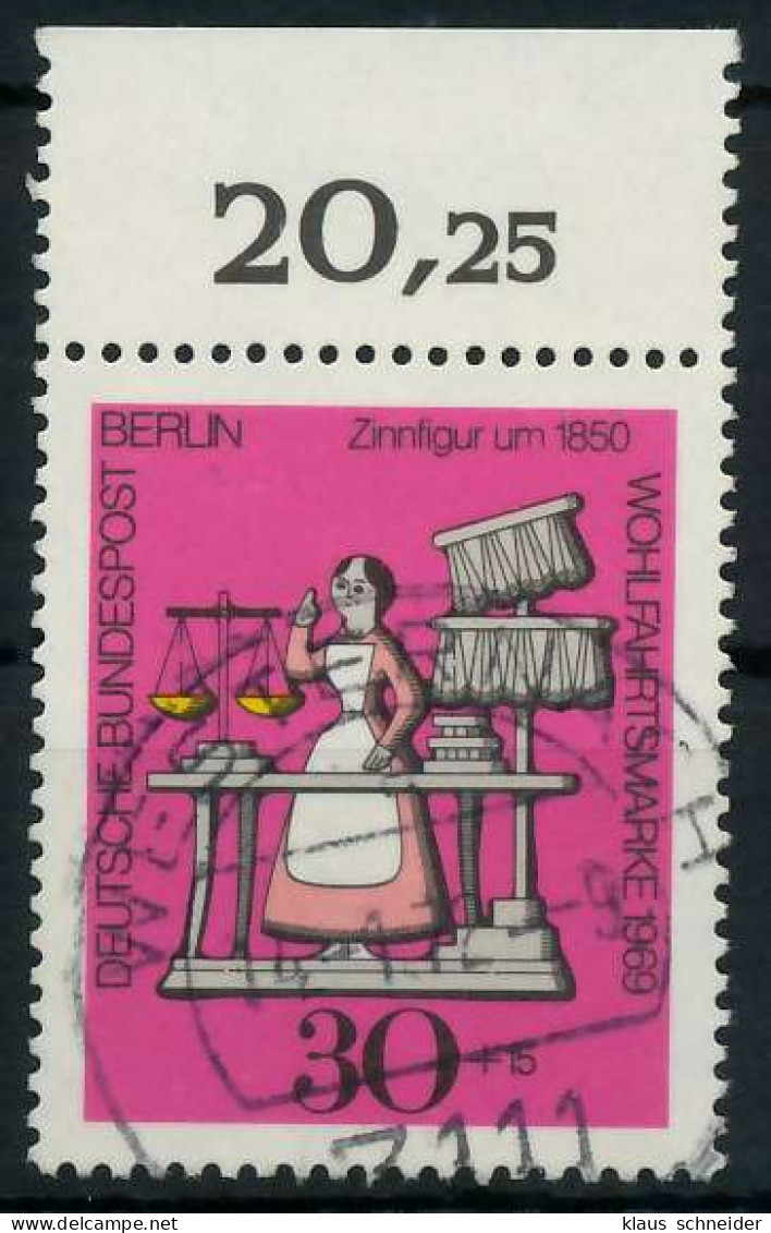 BERLIN 1969 Nr 350 Gestempelt ORA X91D94E - Used Stamps