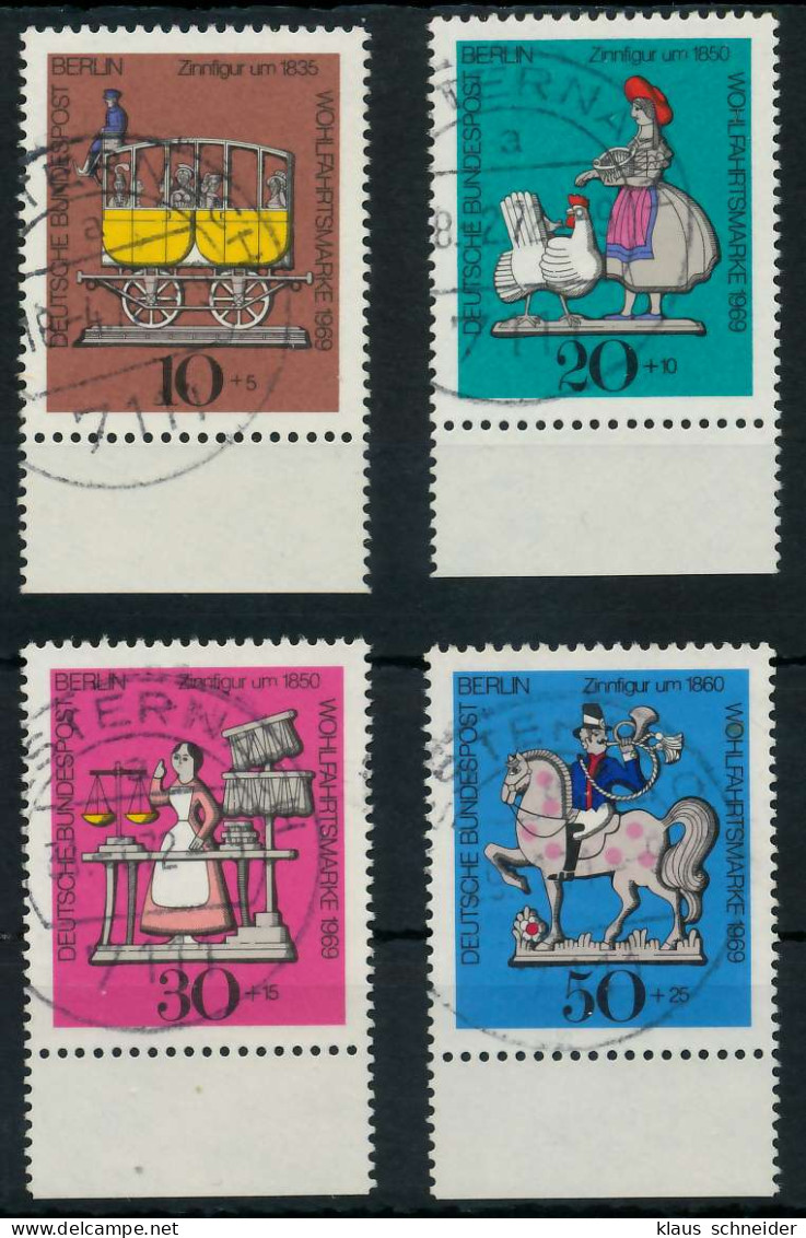 BERLIN 1969 Nr 348-351 Zentrisch Gestempelt URA X91D956 - Used Stamps