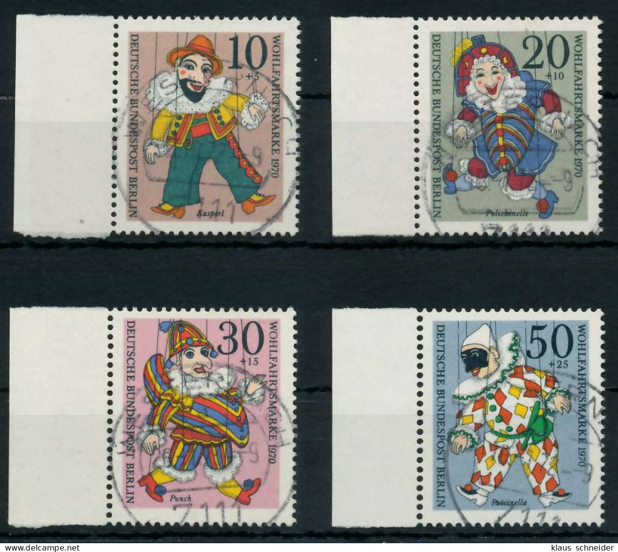 BERLIN 1970 Nr 373-376 Zentrisch Gestempelt SRA X91D962 - Used Stamps