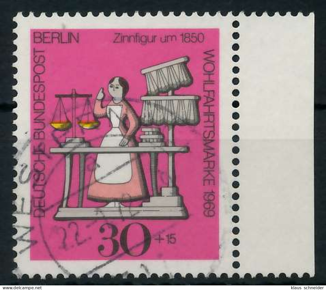 BERLIN 1969 Nr 350 Gestempelt SRA X91D966 - Used Stamps