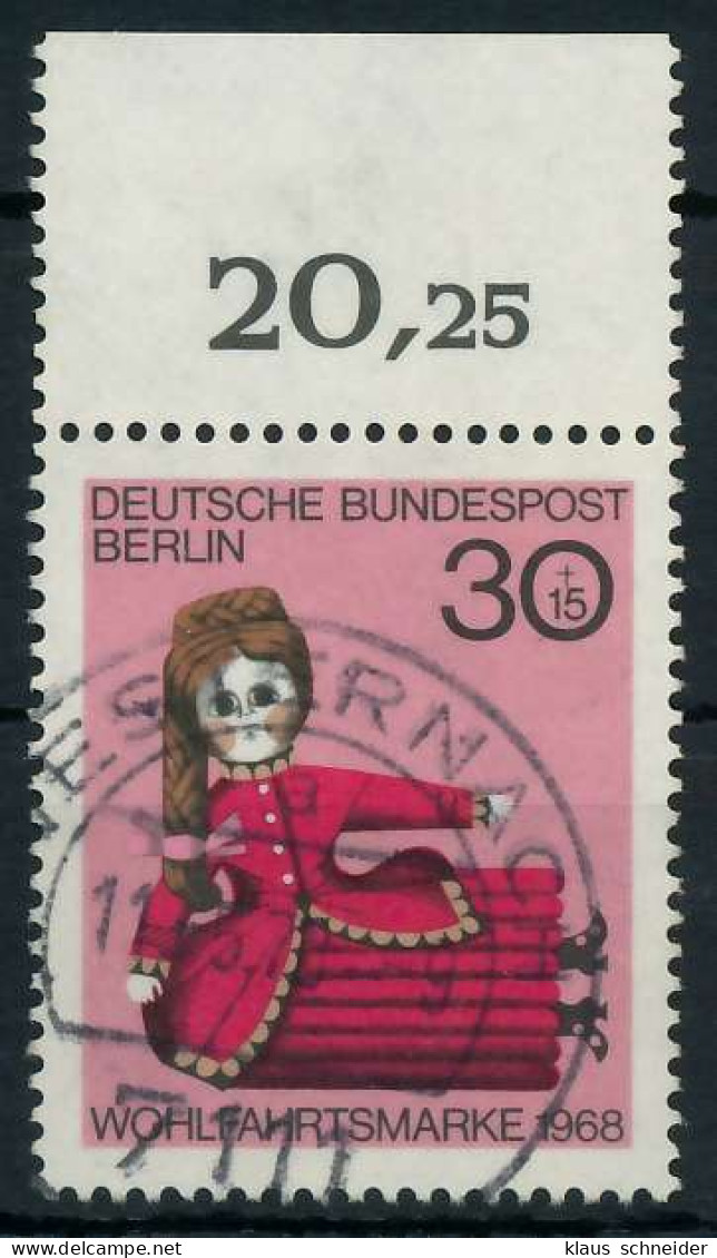 BERLIN 1968 Nr 324 Zentrisch Gestempelt ORA X91D9A6 - Oblitérés