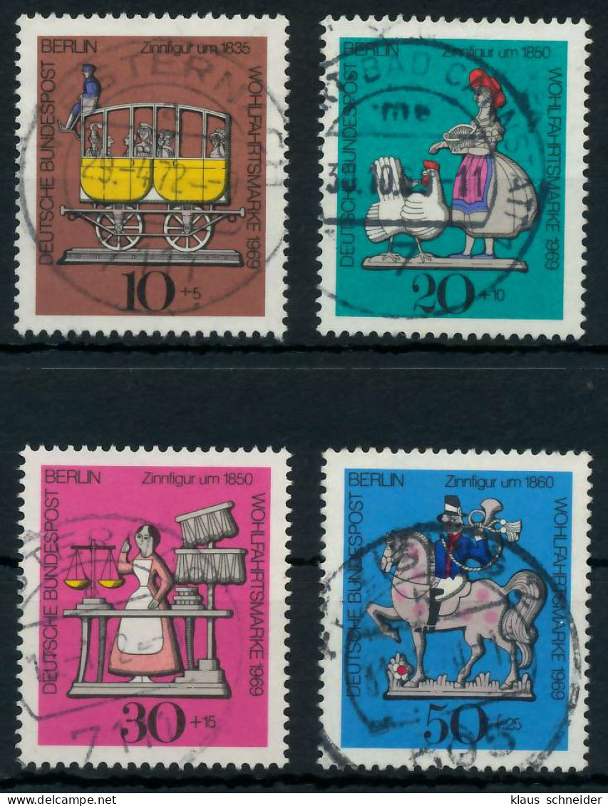BERLIN 1969 Nr 348-351 Zentrisch Gestempelt X91DA62 - Used Stamps