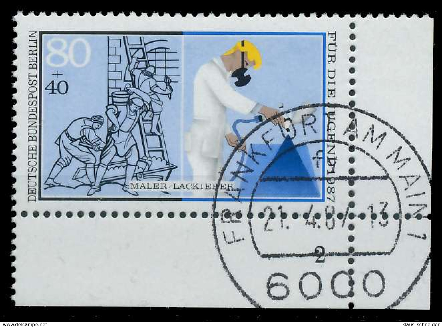 BERLIN 1987 Nr 783 Zentrisch Gestempelt FORMNUMMER 2 X9205CA - Used Stamps