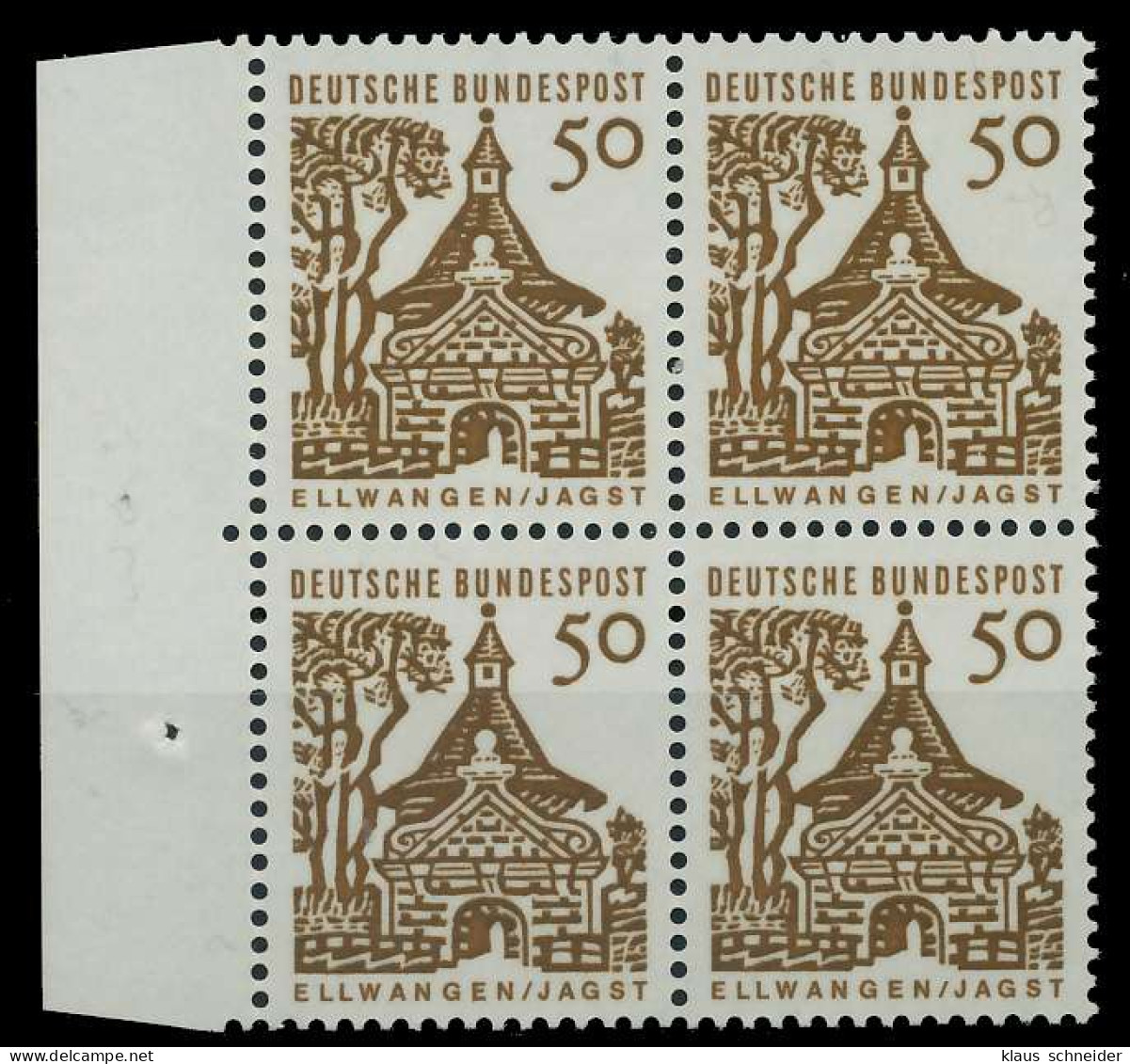 BRD DS BAUWERKE 1 Nr 458 Postfrisch VIERERBLOCK SRA X9207C2 - Unused Stamps