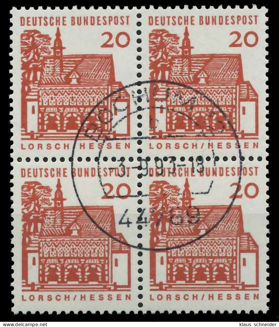 BRD DS BAUWERKE 1 Nr 456 Zentrisch Gestempelt VIERERBLOCK X920832 - Used Stamps