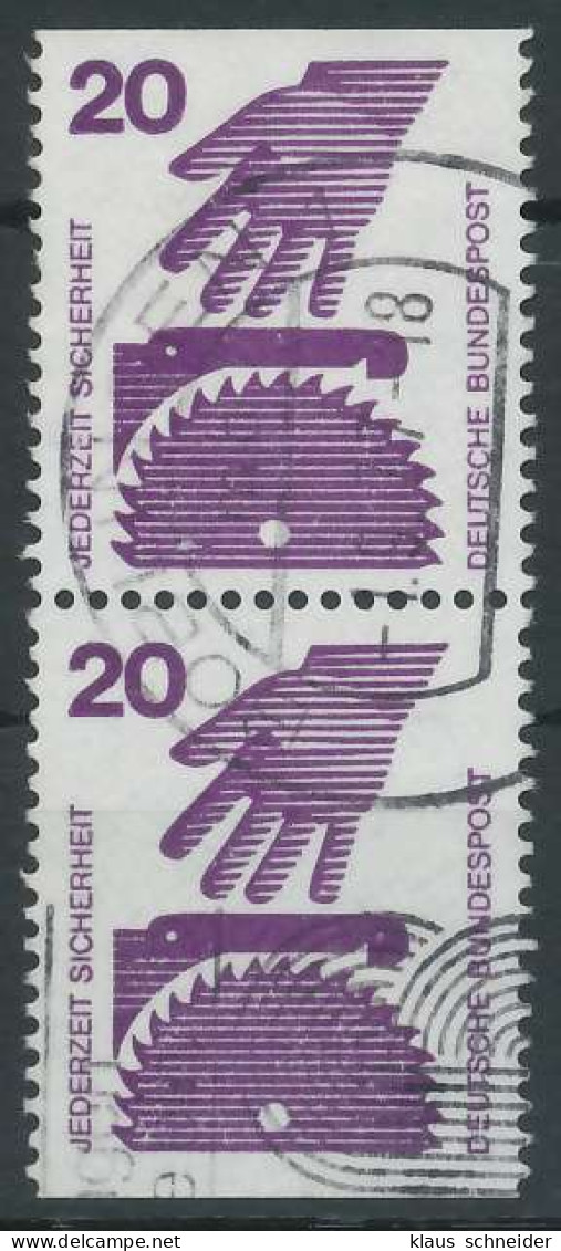 BRD DS UNFALLVERHÜTUNG Nr 696C D Gestempelt SENKR PAAR X926C66 - Used Stamps