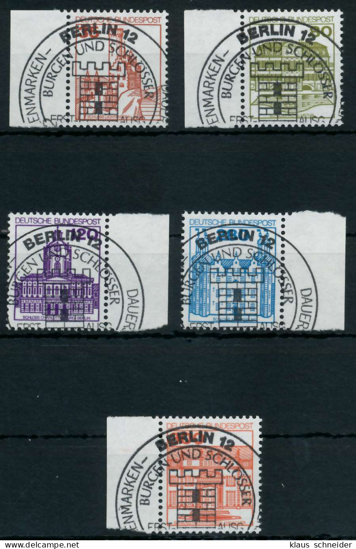 BRD DS BURGEN U. SCHLÖSSER Nr 1139-1143 ESST ZE X9270B2 - Used Stamps