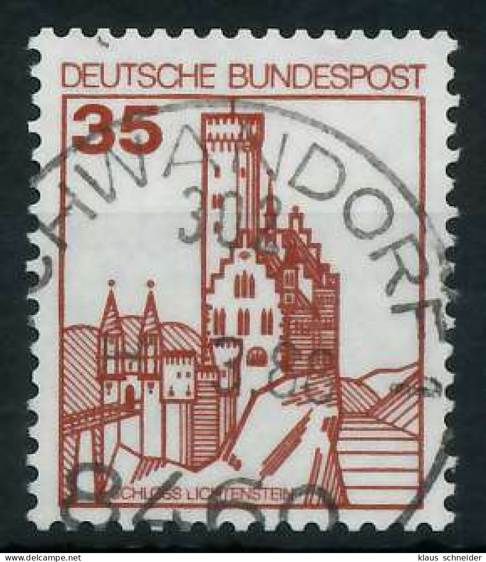 BRD DS BURGEN U. SCHLÖSSER Nr 1139 Zentrisch Gestempelt X9270F2 - Used Stamps