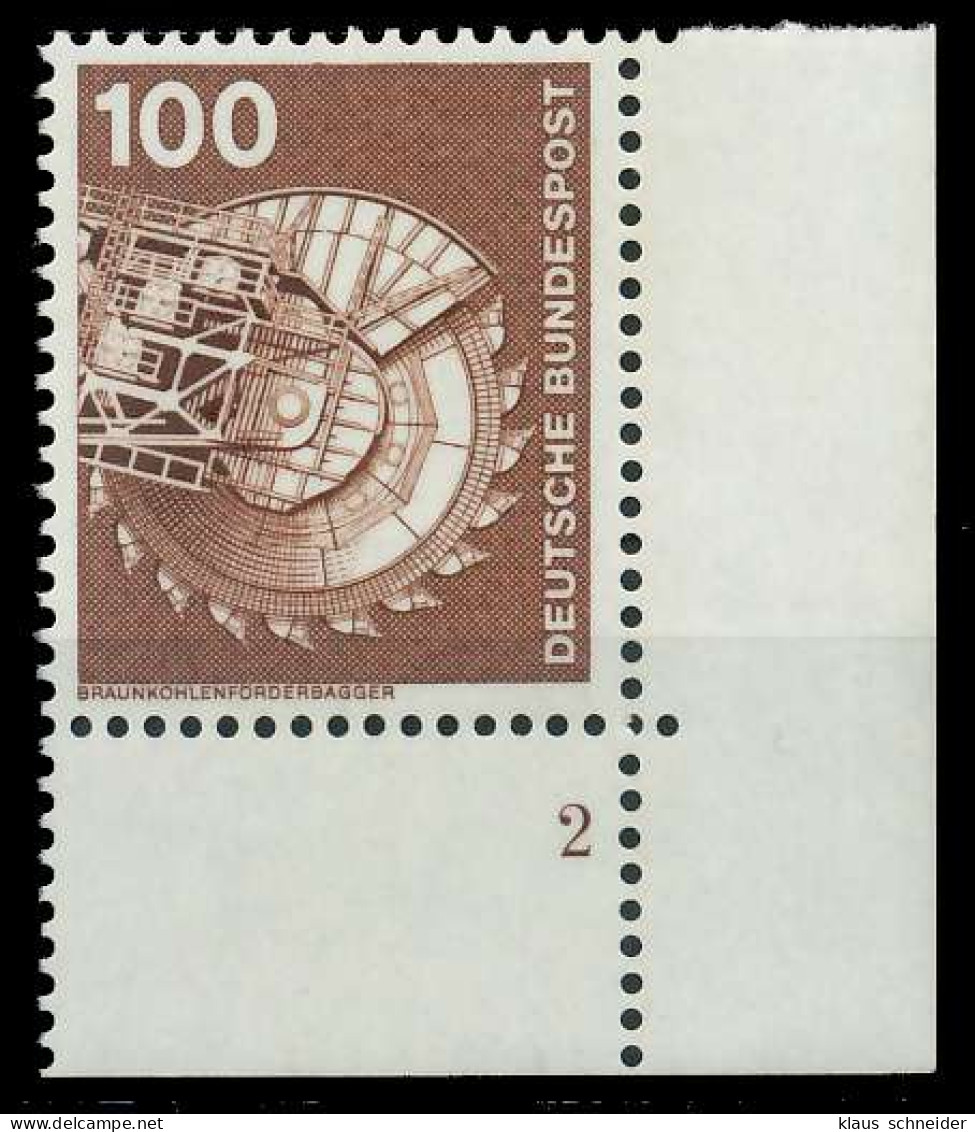BRD DS INDUSTRIE U. TECHNIK Nr 854 Postfrisch FORMNUMME X92C096 - Unused Stamps