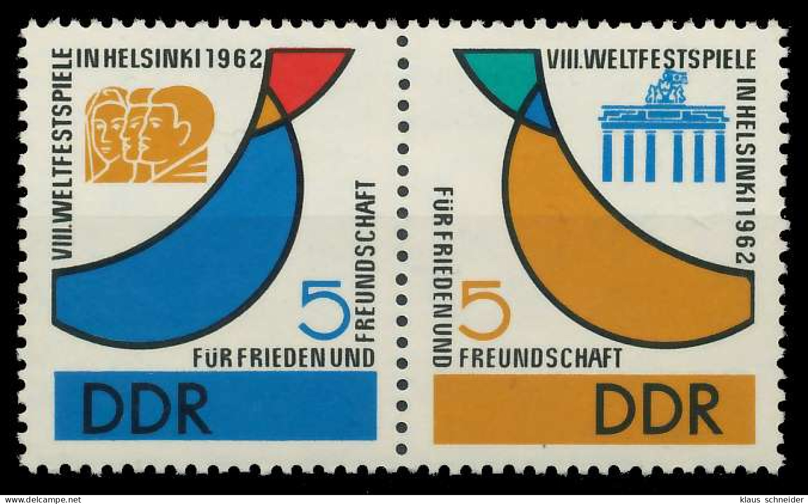 DDR ZUSAMMENDRUCK Nr WZd39 Postfrisch WAAGR PAAR X00E9EE - Se-Tenant