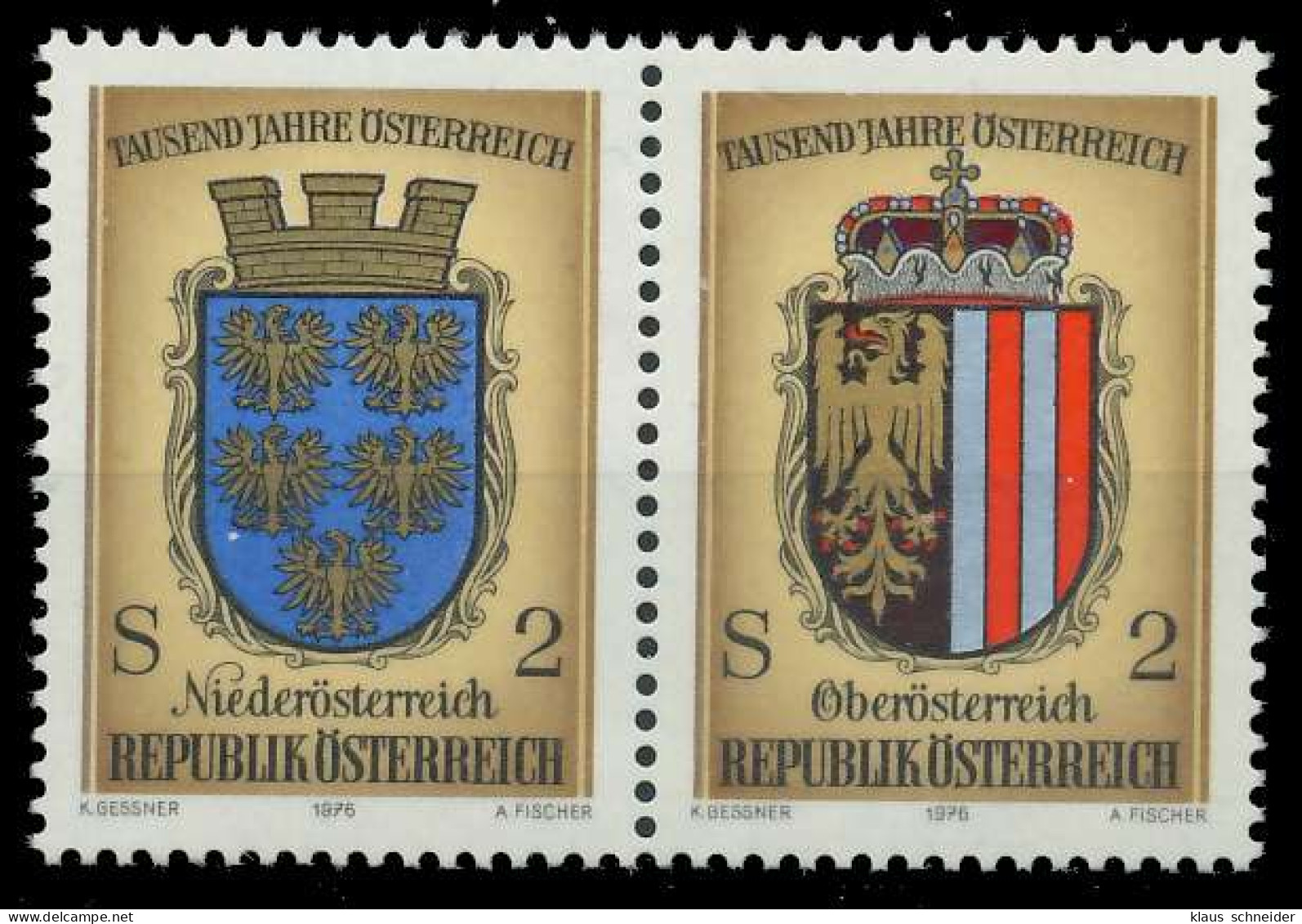 ÖSTERREICH 1976 Nr 1522 30 WZda Postfrisch WAAGR PAAR X255ADA - Nuevos