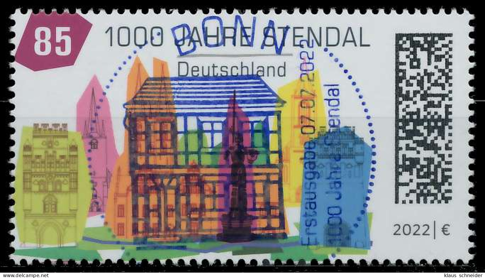 BRD BUND 2022 Nr 3698 ESST Zentrisch Gestempelt X51F286 - Used Stamps